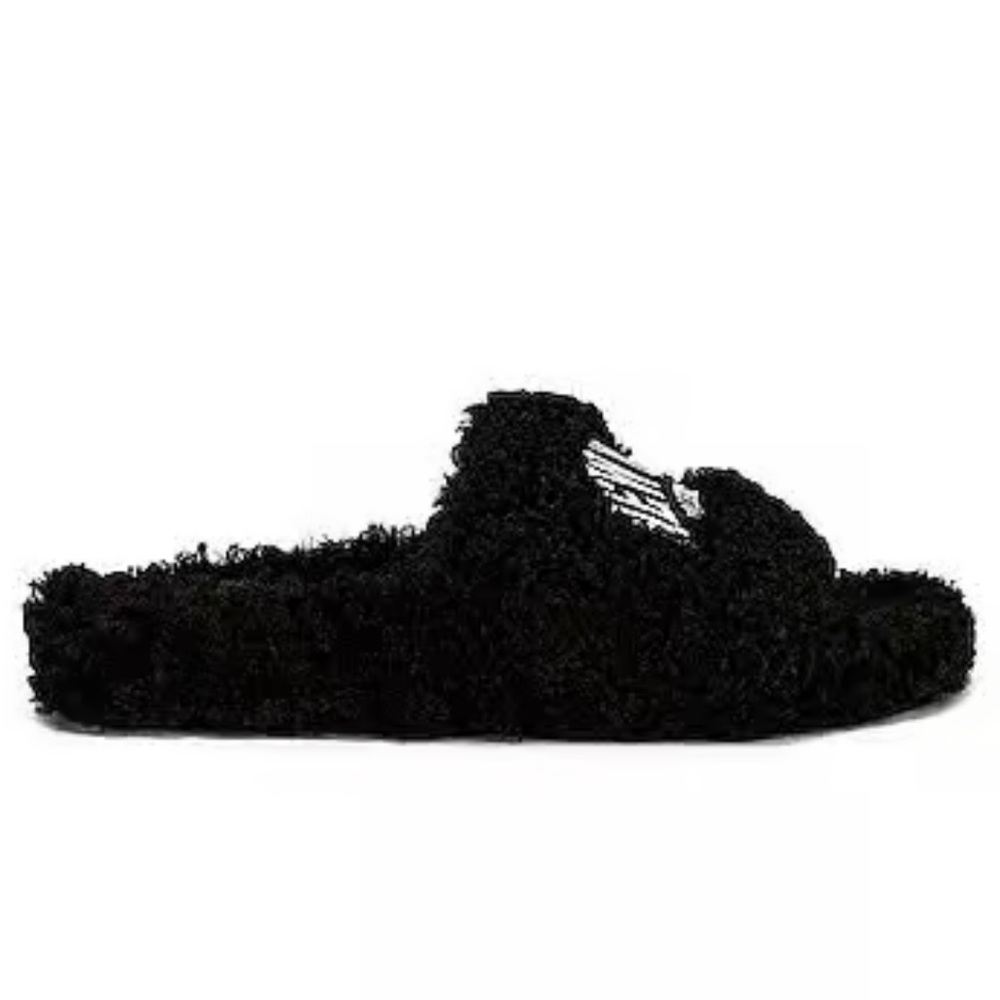 AUTHENTIC NEW YORK BALENCIAGA FURRY SLIDE SANDAL - Picture 6 of 9